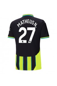 Fotbalové Dres Manchester City Matheus Nunes #27 Venkovní Oblečení 2024-25 Krátký Rukáv